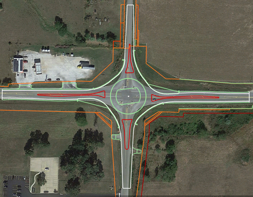 Route 115 roundabout in St. Louis, Missouri