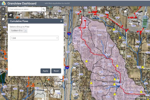 Grandview Stormwater_cumulative drainage example