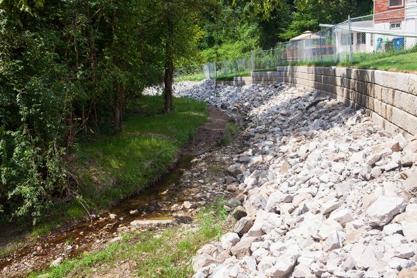 Stormwater Streambank Contract A_Winchester Retaining Wall