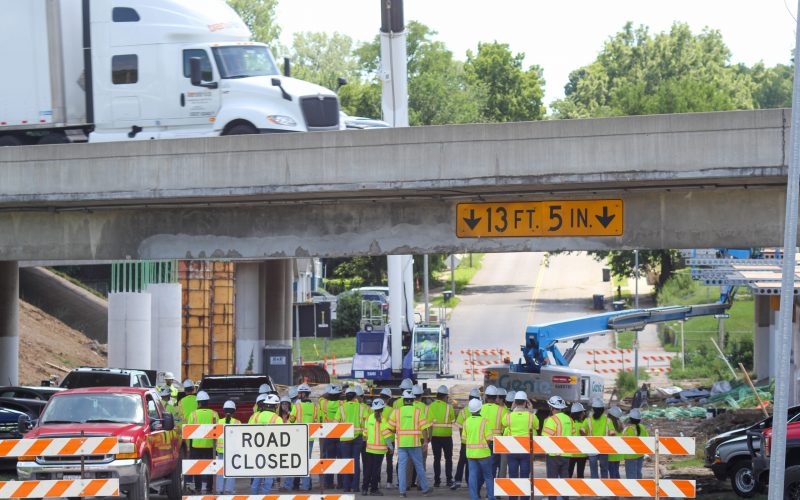 Summer Intern Summit_I70KC interns under bridge